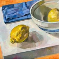 Lemons and Bowl by Janette Hayhoe