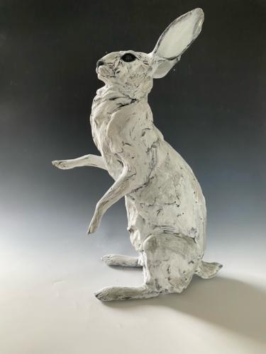 Seated Hare by Mary Philpott