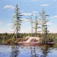 Sunlit Algonquin Island * ON HOLD* by Colleen Sobkovich