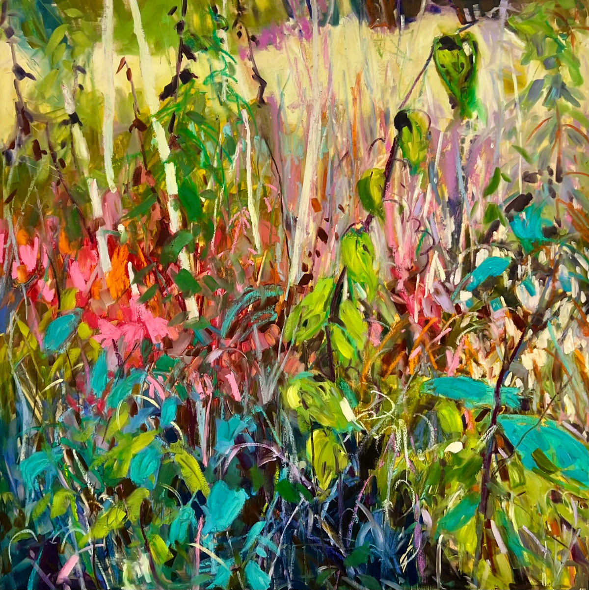 Wallflower II (Framed) — painting by Sheila Davis