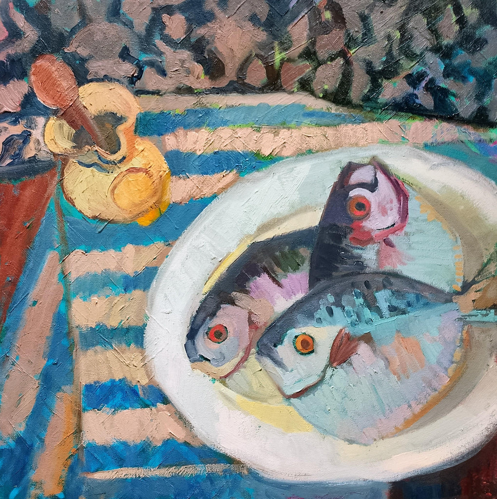 Fish On The Plate by Rossana Dewey