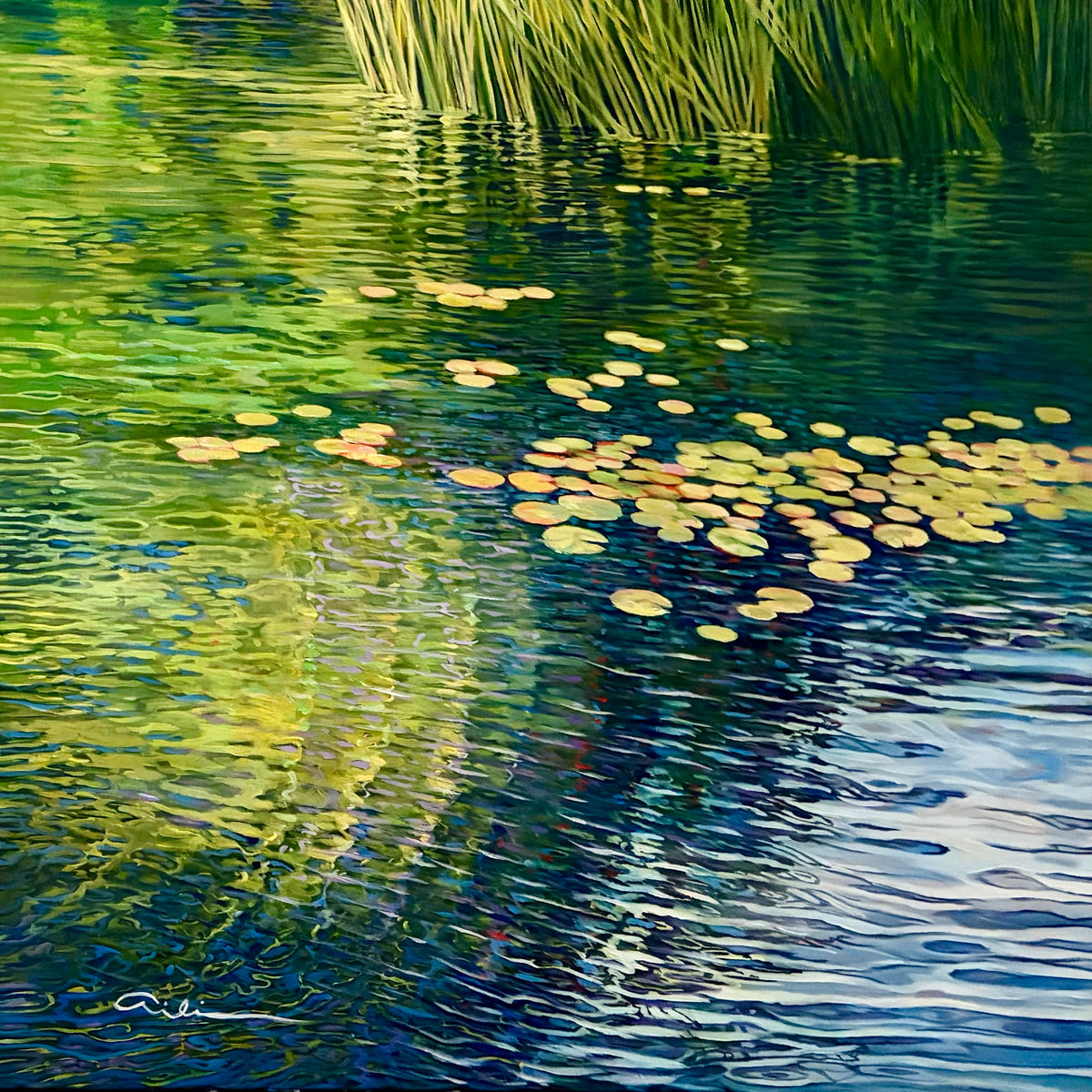 Floating — painting by Aili Kurtis