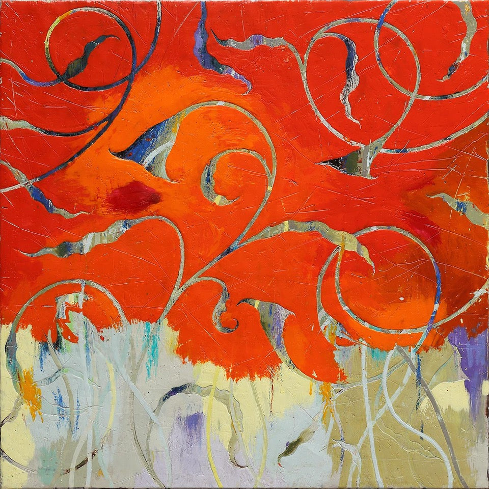 Ophelia's Swirly Fleury (Framed) by Kevin Ghiglione