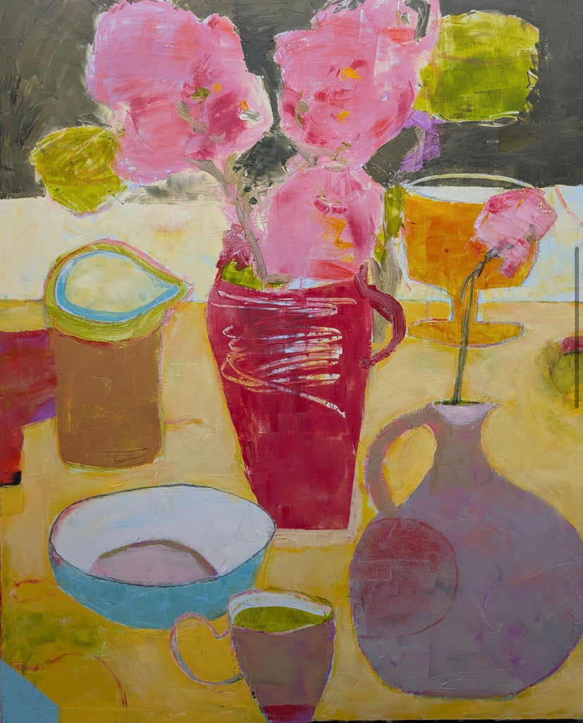 Peonies From The Garden by Linda VanWyk