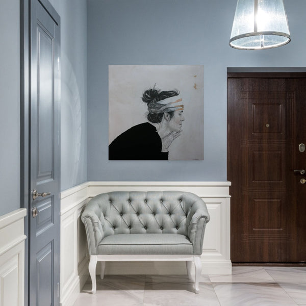 Musing (Framed) by Beverley Hawksley in situ