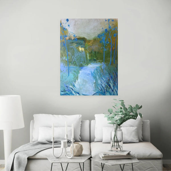 Blue Valley by Carol Finkbeiner Thomas in situ