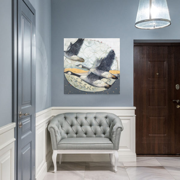 Springtime At Dusk (Framed) by Christina Lovisa in situ