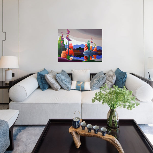 October Hues Acrylic by Barbel Smith