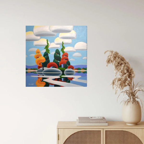 Island and Clouds Acrylic by Barbel Smith