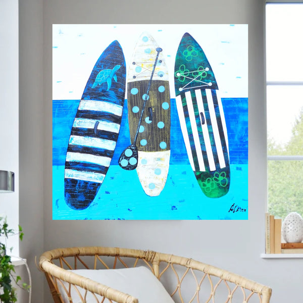 Hawaiian Tropic (Framed) by Hélène Caron in situ