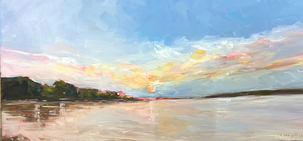 Golden Glow On The Lake by Martha Kokkinos