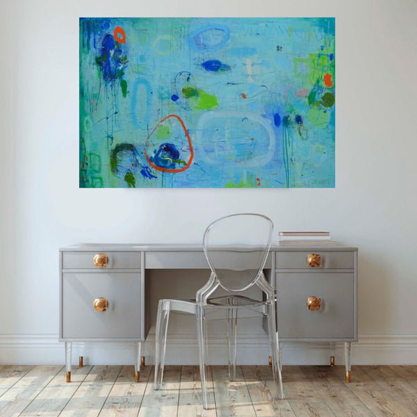Showers Over The Lake by Jean Jewer in situ