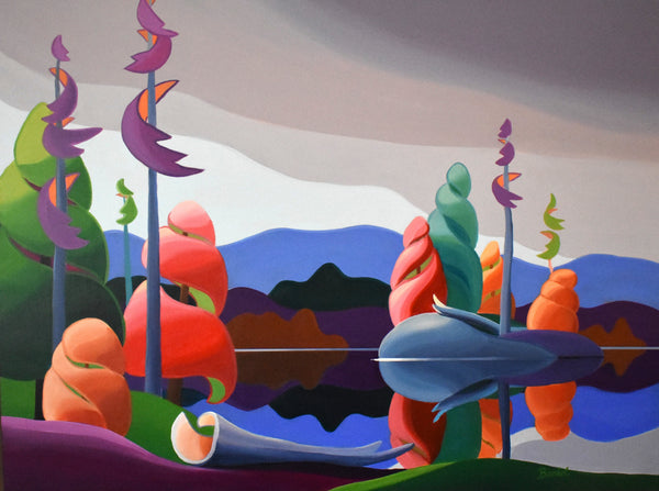October Hues Acrylic by Barbel Smith