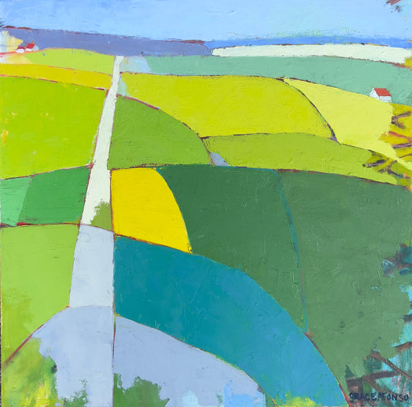 Patchwork of Green and Yellow by Grace Afonso