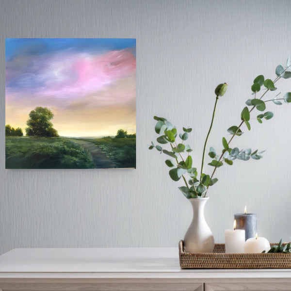 Journeys In Magenta by Melody Madden in situ