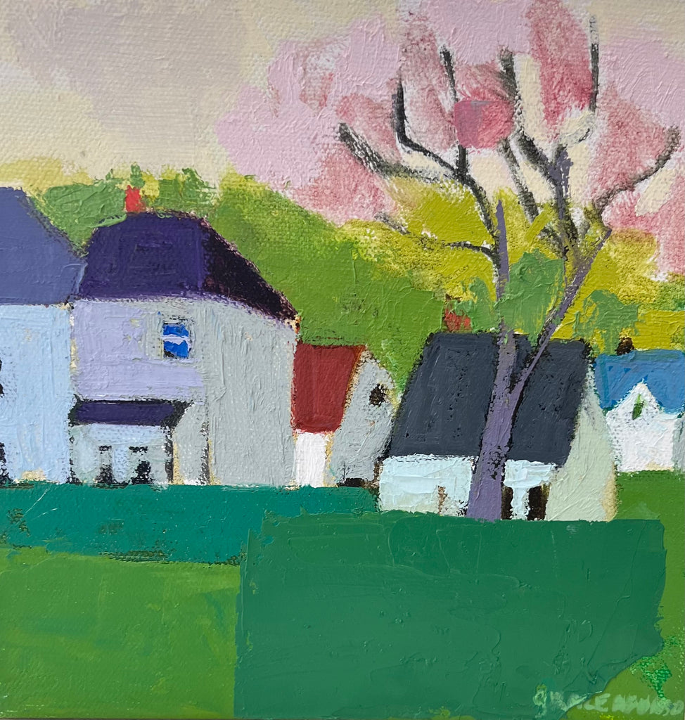 Almond Tree In The Spring by Grace Afonso