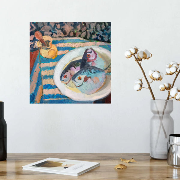 Fish On The Plate by Rossana Dewey in situ