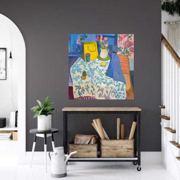 The Scent Of Flowers (Framed) by Rossana Dewey in situ