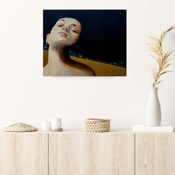 Throw Caution to the Wind (Framed) by Teri Wing in situ