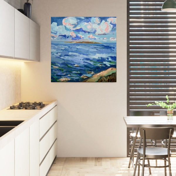 Seeing The Ocean (Framed) by Valerie Ryan in situ