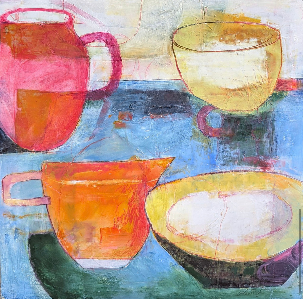 Blue Table by Linda VanWyk
