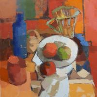 A Plate Of Apples by Rossana Dewey