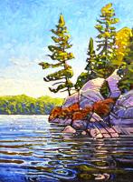 A Peaceful Paddle In Algonquin by Ryan Sobkovich