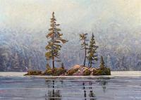 A Misty Morning Tom Thomson Lake by Ryan Sobkovich