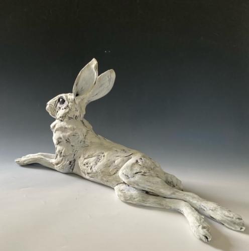 Recumbent Hare by Mary Philpott