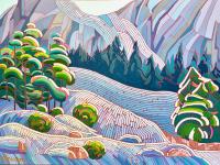 Glistening Mountain Pass by Shelley Newman