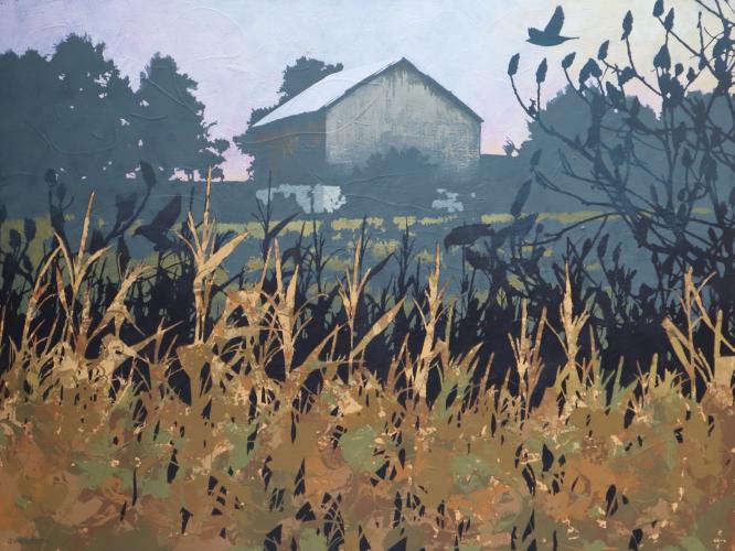 Fields Of Gold - Barn by Judy Willemsma